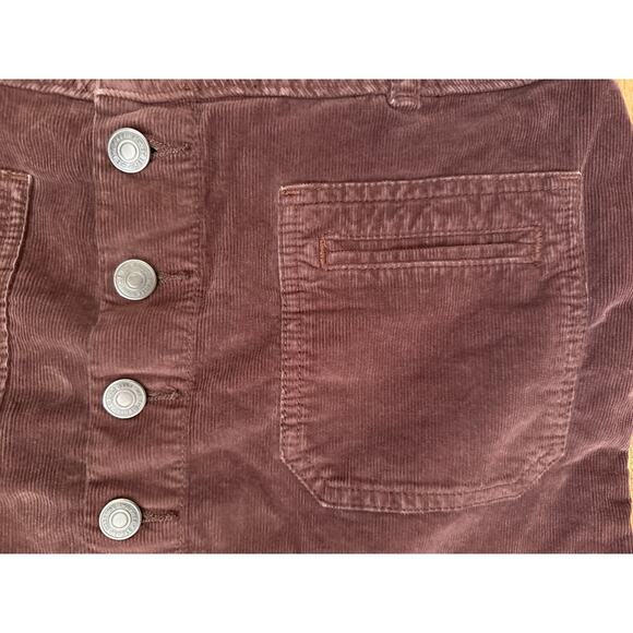 We the Free Micro Mini Straight Skirt in Chocolate Brown Size 27 - Picture 3 of 5